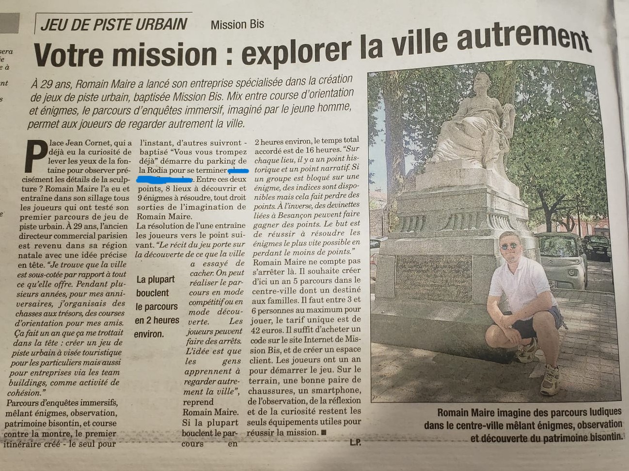 Article La Presse Bisontine